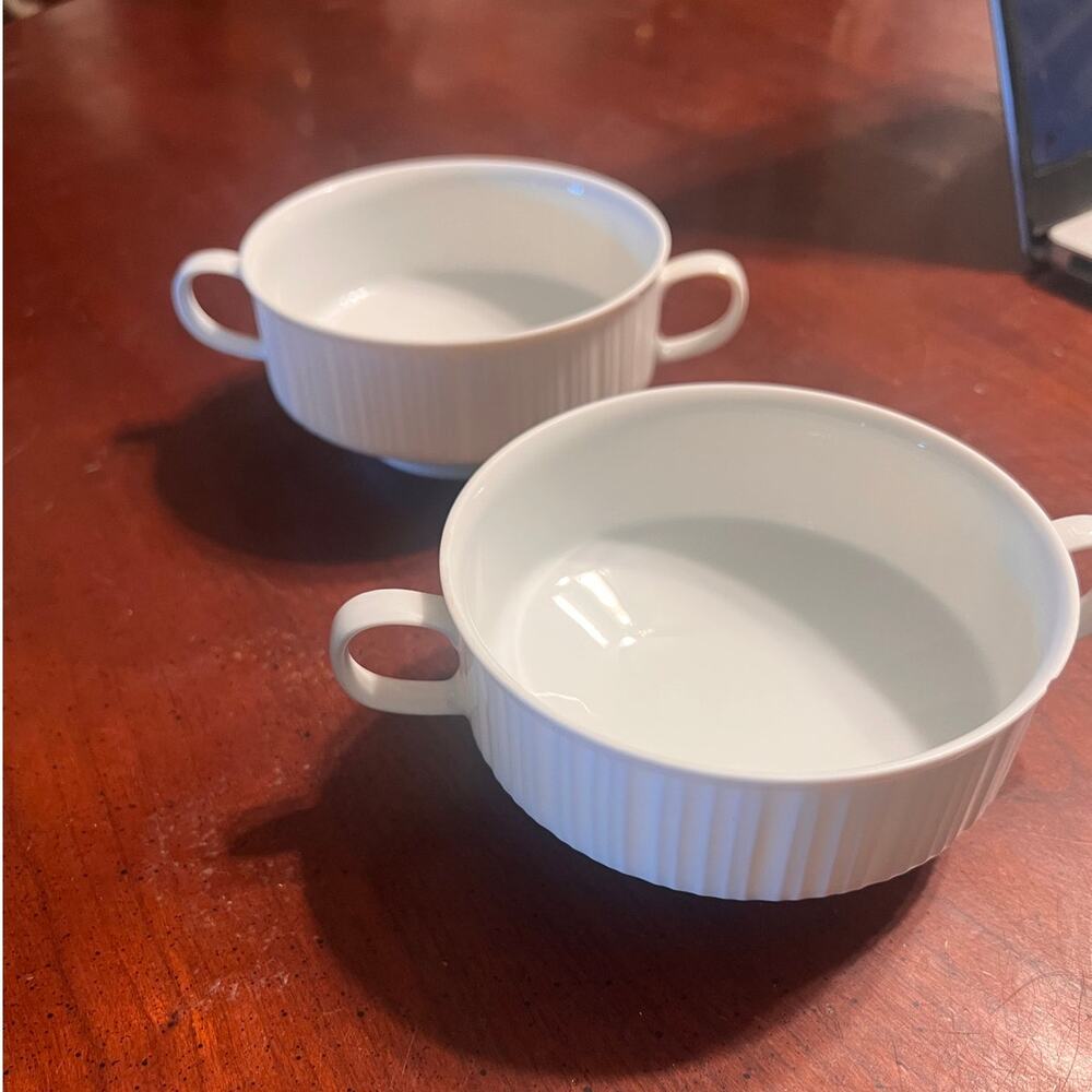 Vtg Rosenthal Studio Line Soup Bowl Set of 2 German China Dainty Elegant Party